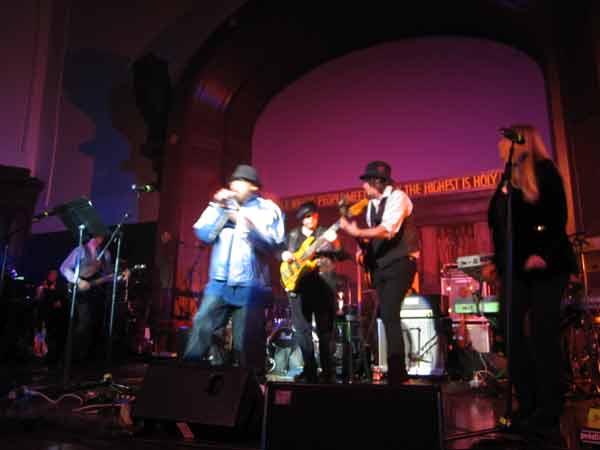 TrP (Gun Hill) burnin it up with The 253 Boys at the Celebration For George Harrison in New York Feb 26, 2011 Starring Roberta Flack